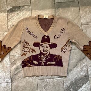 Vintage Hopalong Cassidy Sweater With Topper